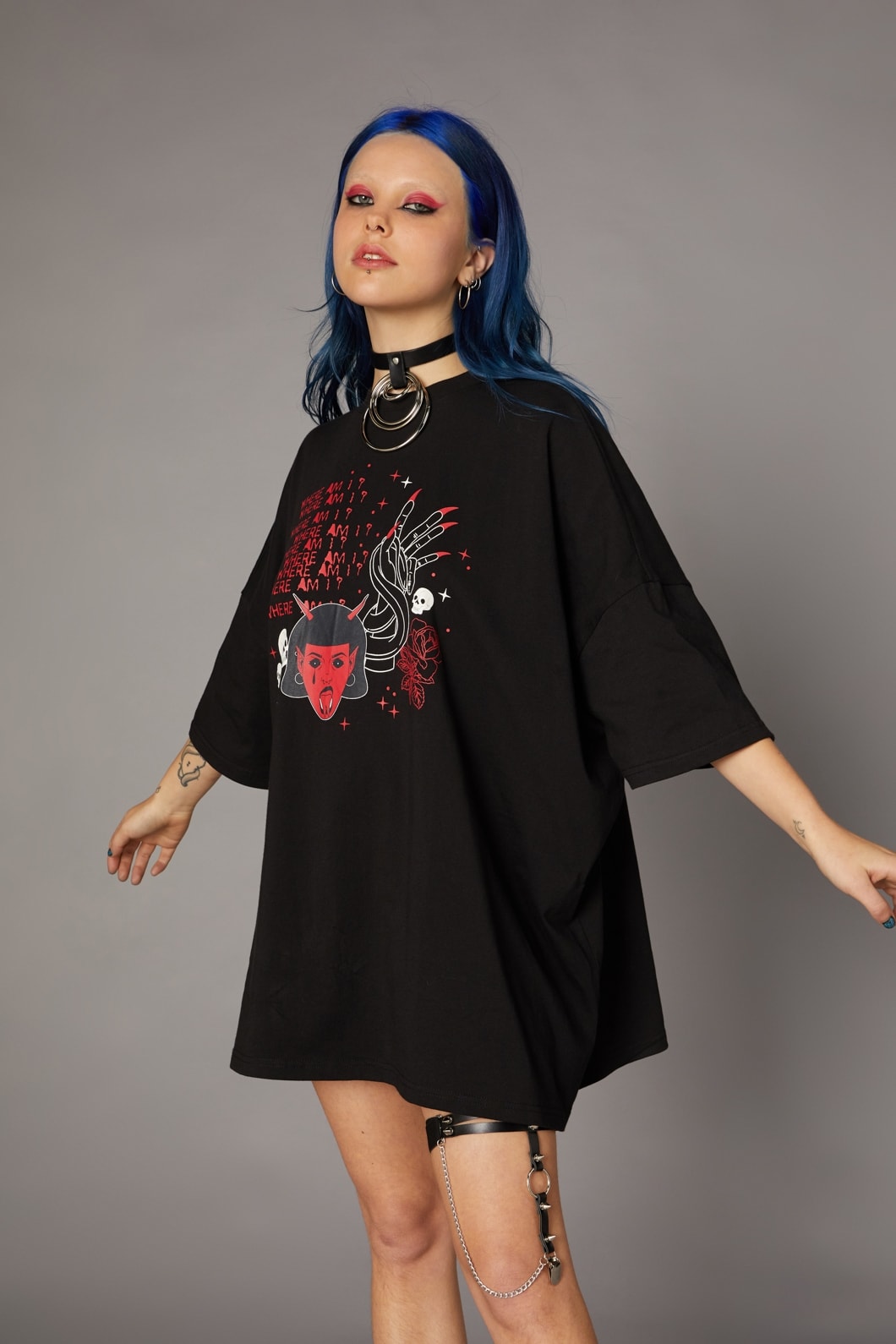 Gothic Print Tee | Black Friday