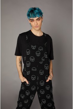 Printed Skull Punk Overall