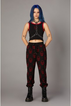 Printed Jersey Goth Trackpant